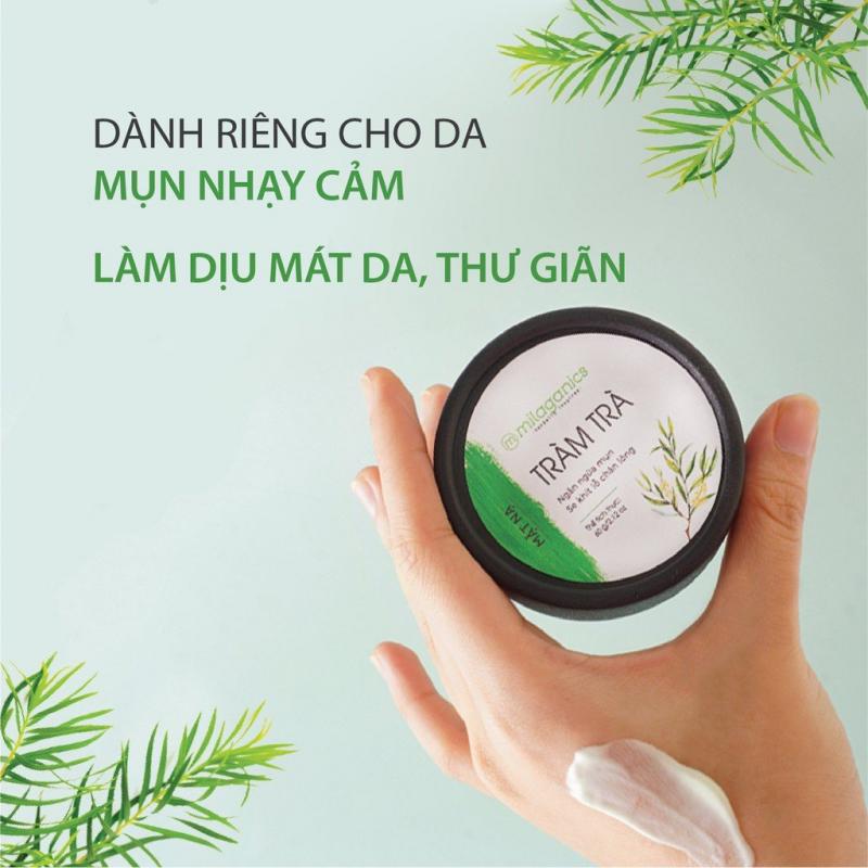 Mặt nạ tràm trà đất Sét ngừa mụn & làm khô vết nhân mụn MILAGANICS 60g (hũ)