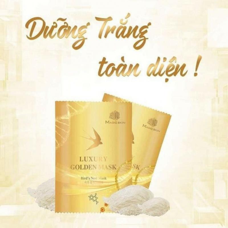 Mặt nạ ủ yến thải độc dưỡng trắng Magic Skin Luxury Golden Mask