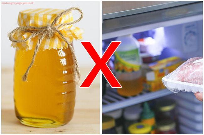 Không nên bảo quản mật ong trong tủ lạnh