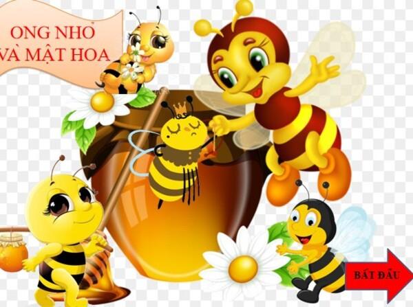 Trò chơi PowerPoint Ong nhỏ và mật hoa
