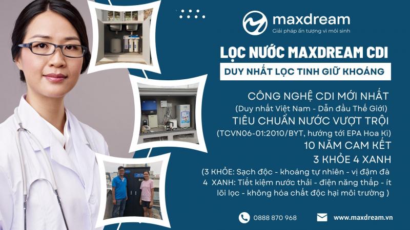 Maxdream – Máy lọc nước tổng đầu nguồn tốt nhất cho nhà phố, biệt thự, tòa nhà, lâu đài