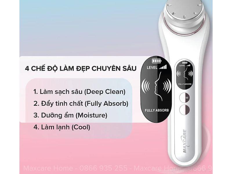 Máy đẩy tinh chất ion dưỡng da nóng lạnh Hot & Cool Maxcare Max888PRO