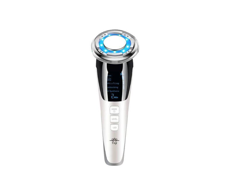 Máy điện di massage mặt làm đẹp da 5 in 1 photon nóng và lạnh EMS