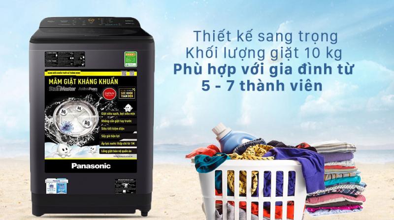 Máy giặt cửa trên Panasonic 10kg NA-F100A9DRV