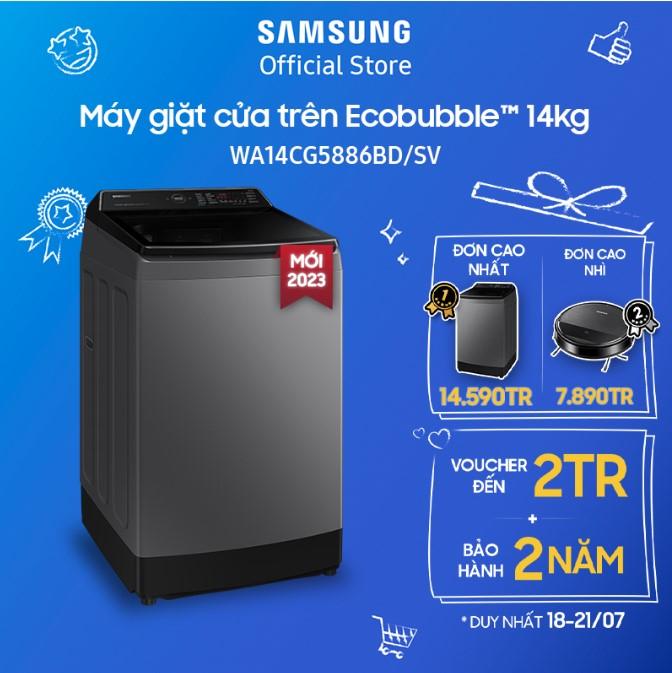 Máy giặt Samsung Ecobubble™ 14kg WA14CG5886BD