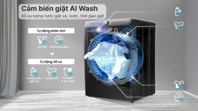 Máy giặt thông minh Samsung AI EcoBubble 9kg (WW90TP44DSB)