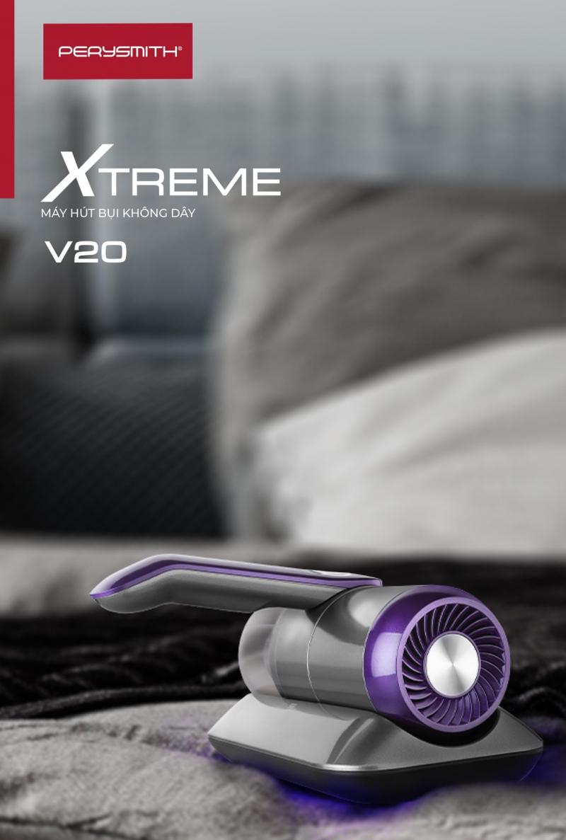 Máy hút bụi giường nệm diệt khuẩn UV PerySmith XTREME V20