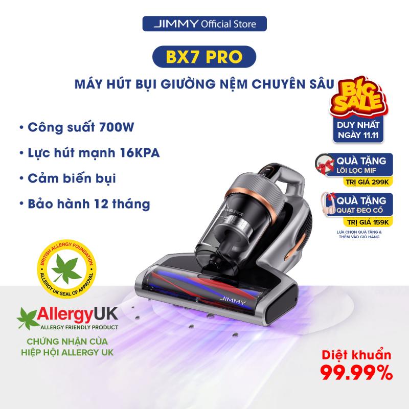 Máy hút bụi giường nệm diệt mạt Jimmy BX7 pro