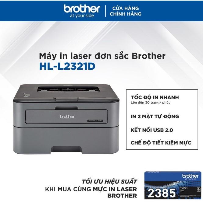 Máy in laser đơn sắc Brother HL-L2321D