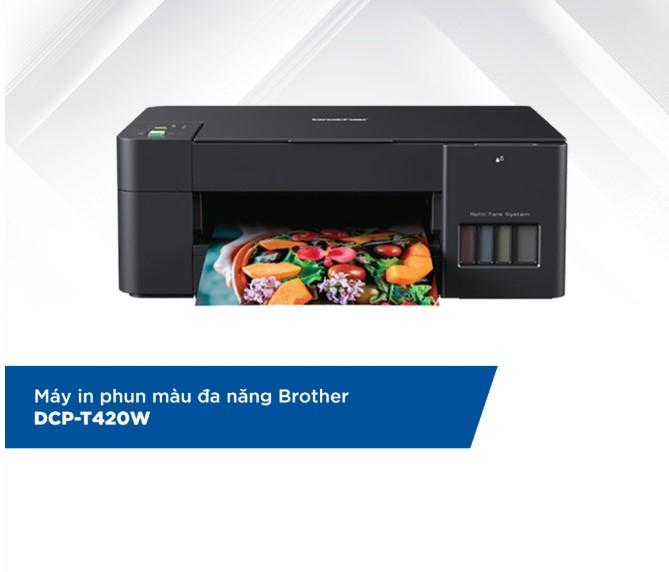 Máy in phun màu đa năng Brother DCP-T420W