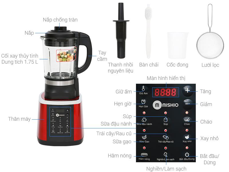 Máy làm sữa hạt Mishio MK-160