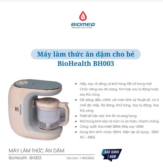 Máy làm thức ăn dặm cho bé BioHealth BH003