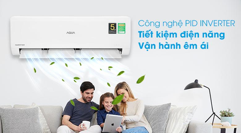 Máy lạnh Aqua Inverter 1HP AQA-KCRV10WNZA