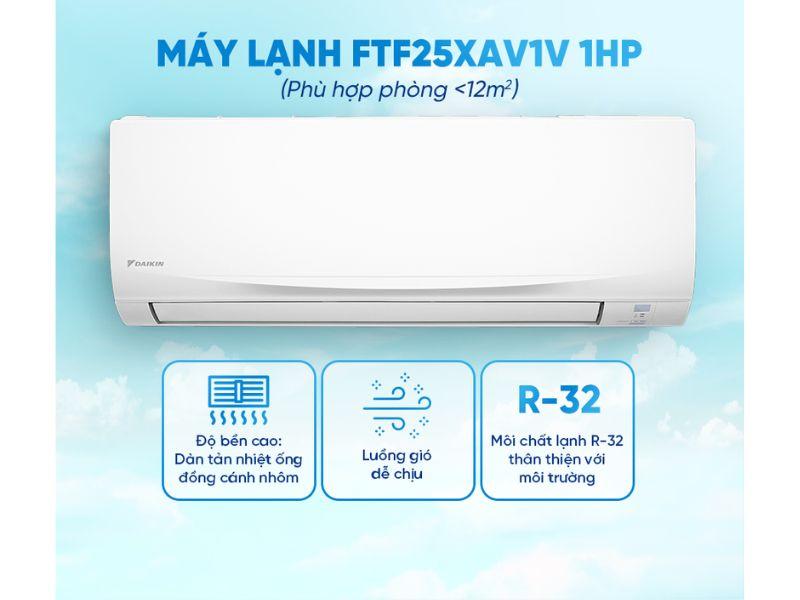 Máy lạnh Daikin 1 chiều FTF25XAV1V 1HP 9000 BTU