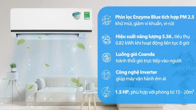 Máy lạnh Daikin Inverter FTKB35XVMV 1.5HP (12000BTU)