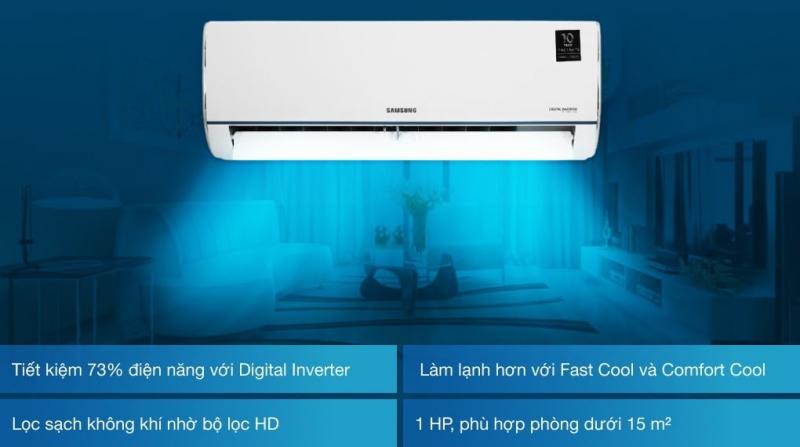 Máy lạnh Samsung Inverter 1 HP AR09TYHQASINSV