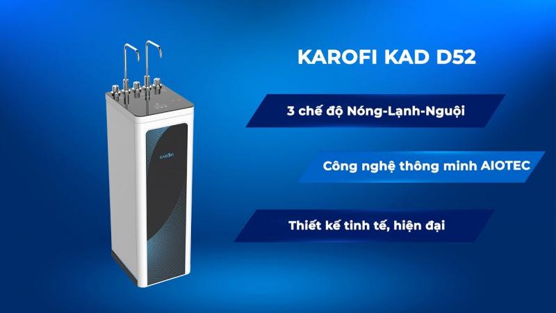 Máy lọc nước nóng lạnh Karofi 10 lõi KAD-D52