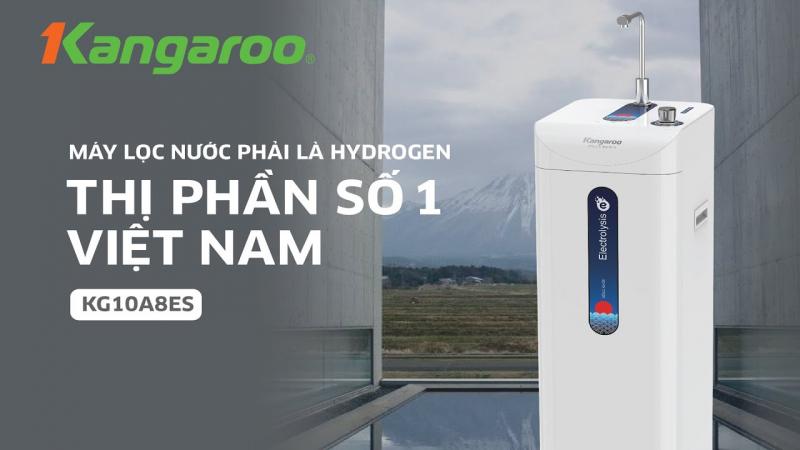 Máy lọc nước nóng lạnh R.O Hydrogen Ion kiềm 7 lõi Kangaroo KG10A8ES