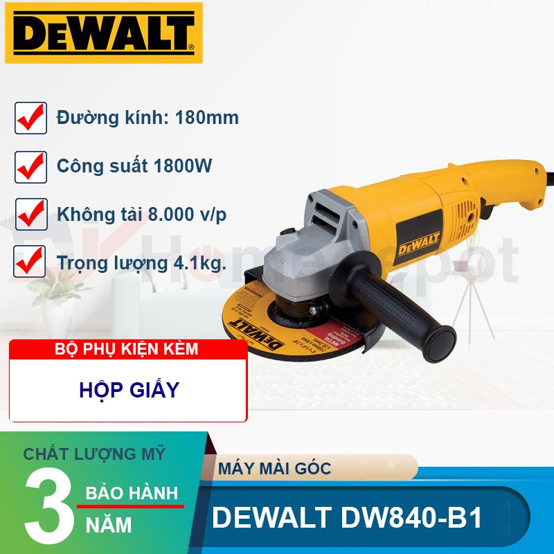 Máy mài góc 180mm 1.800W DeWalt DW840