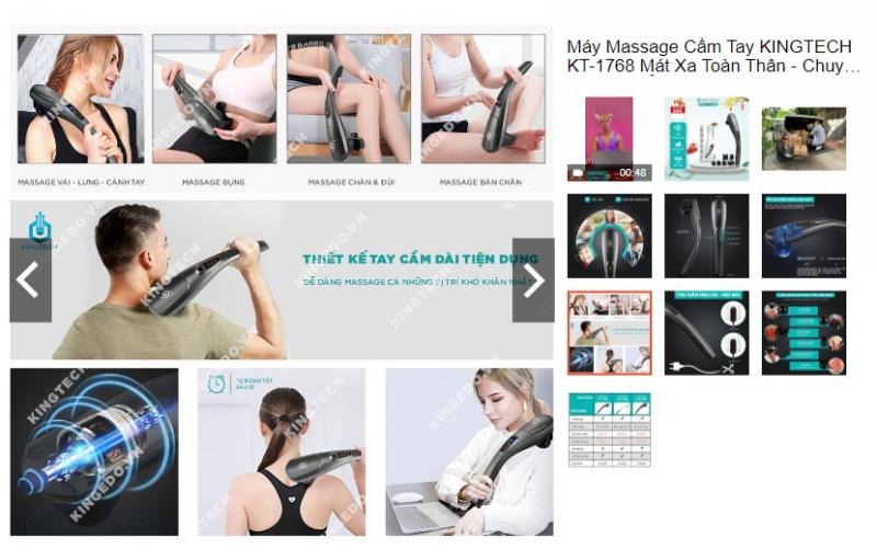 Máy massage toàn thân KINGTECH KT-1768