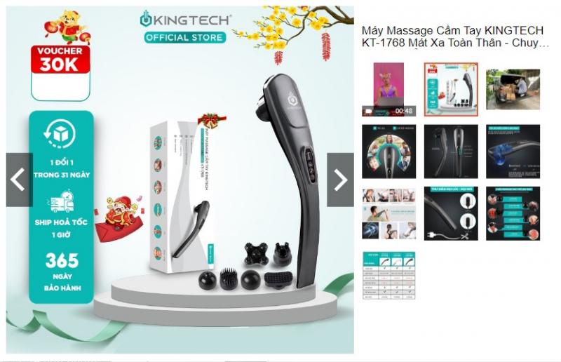 Máy massage toàn thân KINGTECH KT-1768