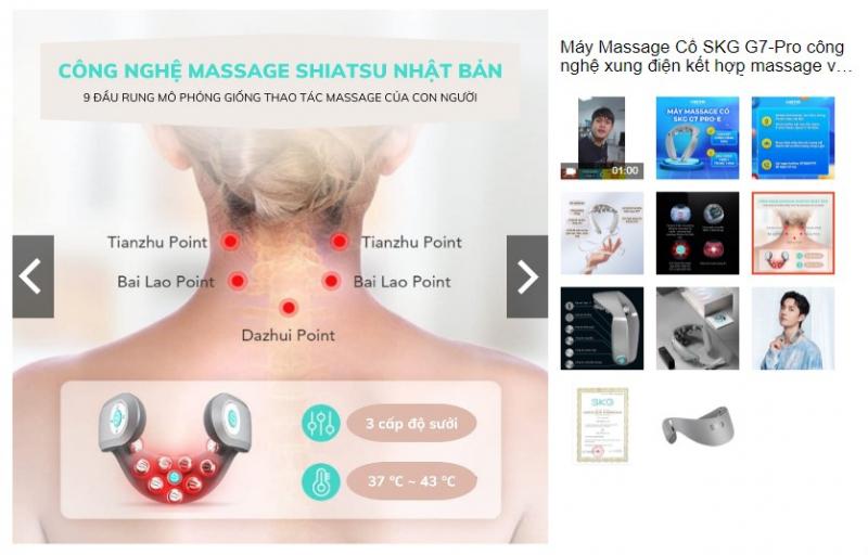 Máy massage cổ SKG G7-Pro