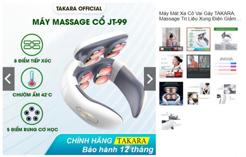 Máy Massage cổ vai gáy TAKARA