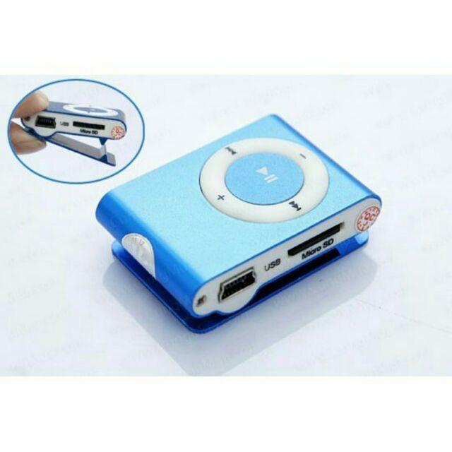 Máy nghe nhạc MP3 mini vỏ nhôm tặng kèm tai nghe