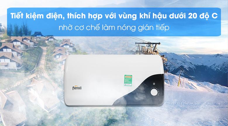 Máy nước nóng gián tiếp Ferroli 30 lít 2500W MIDO-DE