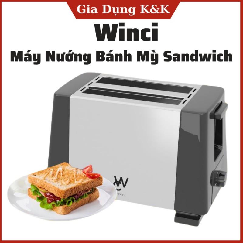Máy nướng bánh mì sandwich 2 ngăn Winci, WC-T001.