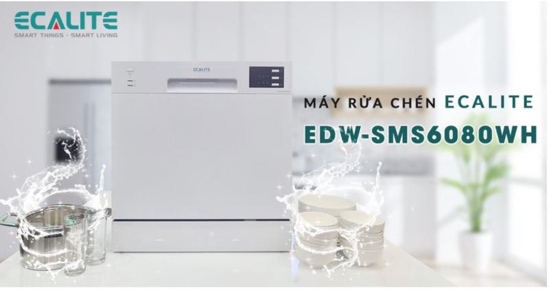 Máy rửa chén Ecalite EDW-SMS6080WH