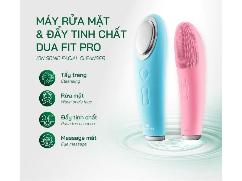 Máy rửa mặt sạch sâu tẩy trang đẩy tinh chất massage mắt DR Glatt Dua Fit Pro