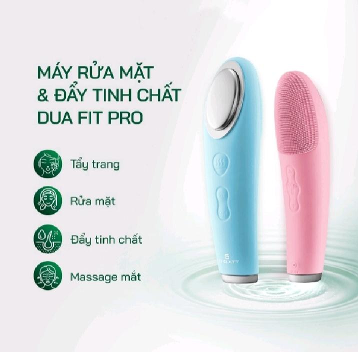 Máy rửa mặt sạch sâu tẩy trang đẩy tinh chất massage mắt DR Glatt Dua Fit Pro