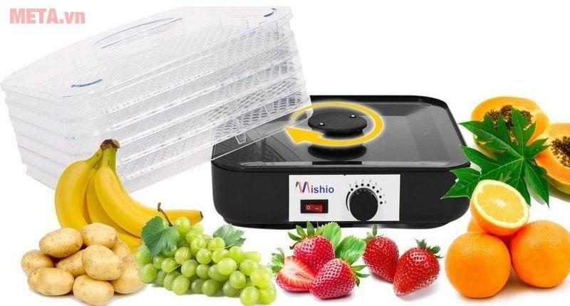 Máy Sấy Thực Phẩm Mishio MK12 có thể tháo rời để dễ dàng vệ sinh