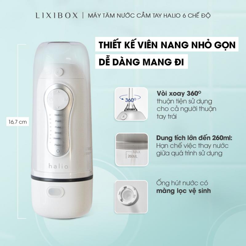 Máy Tăm Nước 6 Chế Độ Halio Professional Cordless