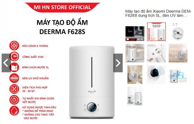 Máy tạo độ ẩm Xiaomi Deerma DEM-F628S