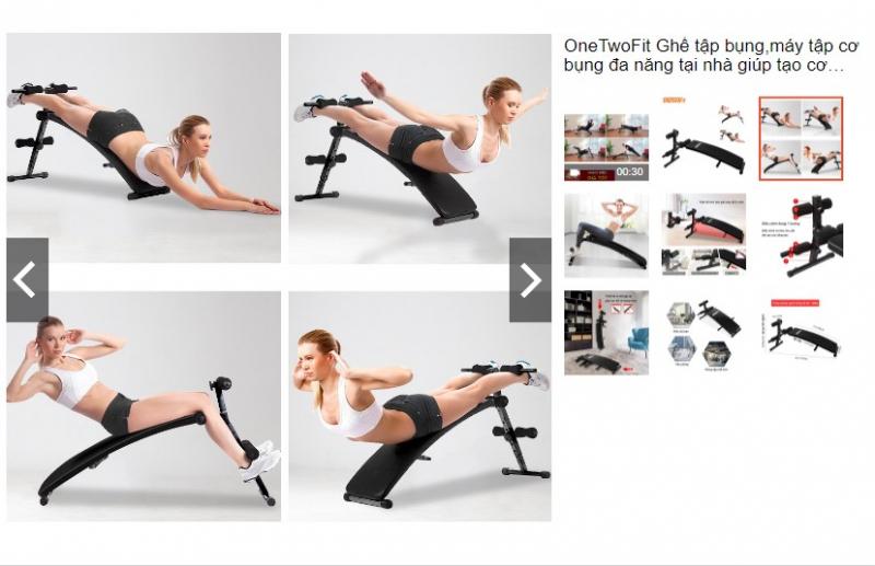 Máy tập cơ bụng OneTwoFit