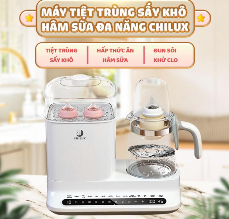 Máy tiệt trùng bình sữa Chilux