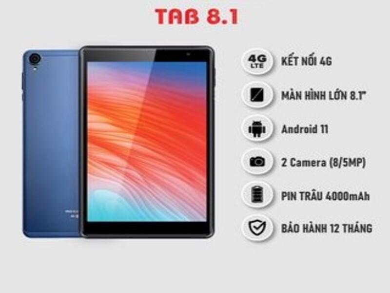 Máy tính bảng Mobell Tab 8.1 Android 11