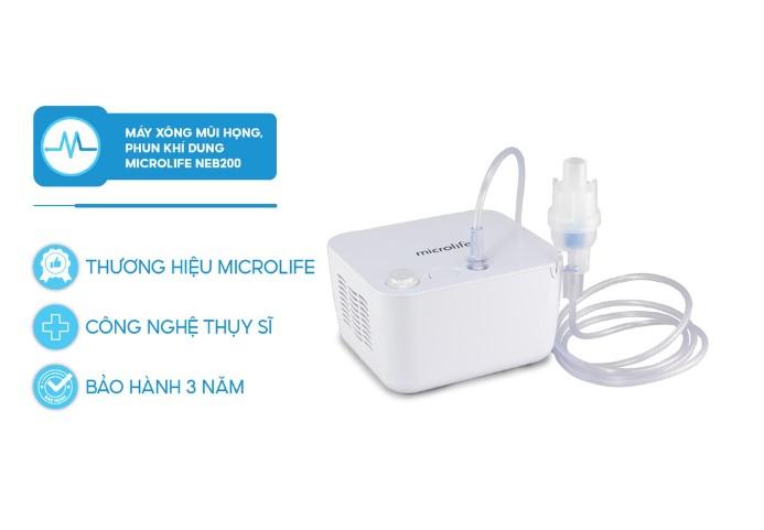 Máy xông mũi họng, phun khí dung MicroLife NEB200