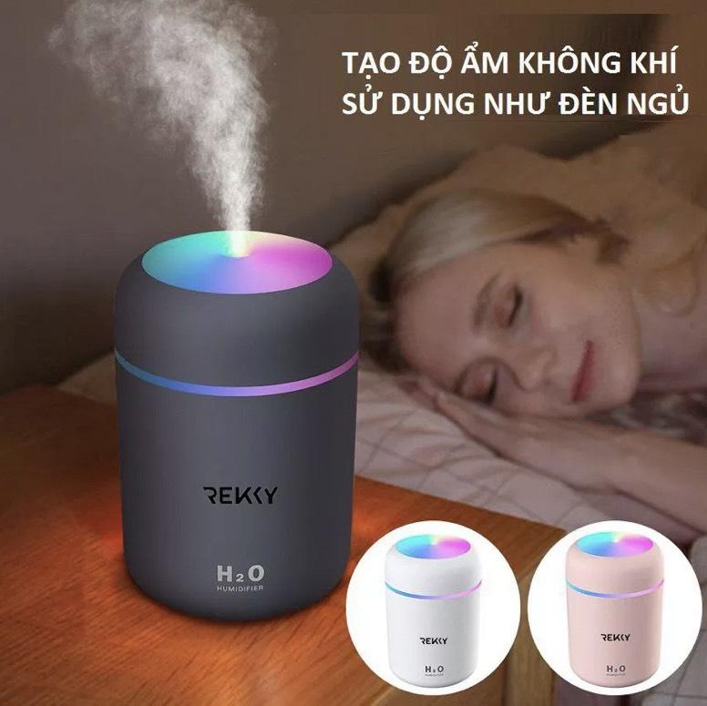 Máy xông phòng ngủ REKKY phun sương im lặng, không gây tiếng ồn phiền toái