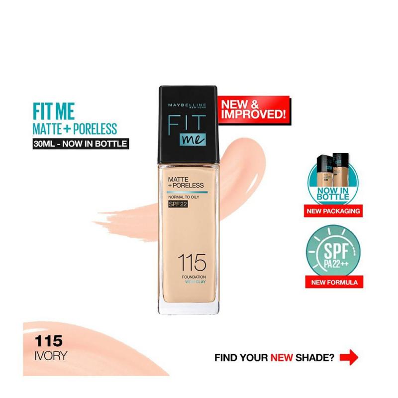 Maybelline New York Fit Me Matte Poreless Foundation SPF 22