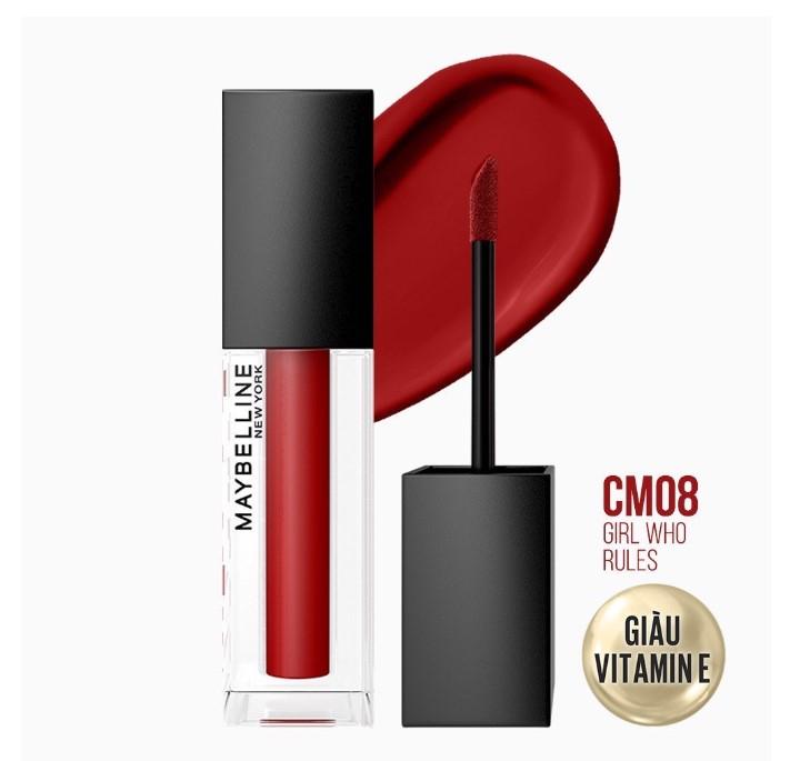 Maybelline Sensational Cushion Mattes - CM08 Girl Who Rules: Vang đỏ