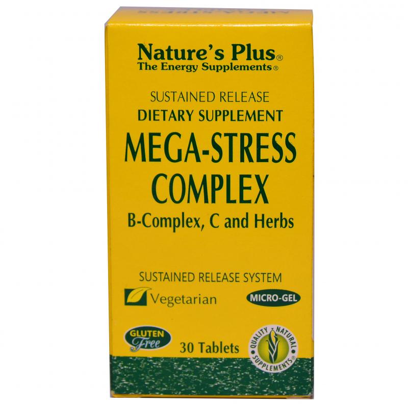 Viên uống giảm căng thẳng Mega-Stress Complex Nature's Plus