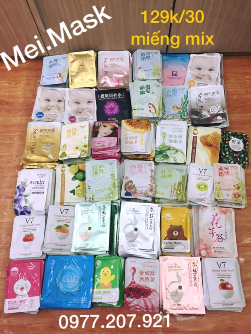 Một số mask nội địa Trung tại shop