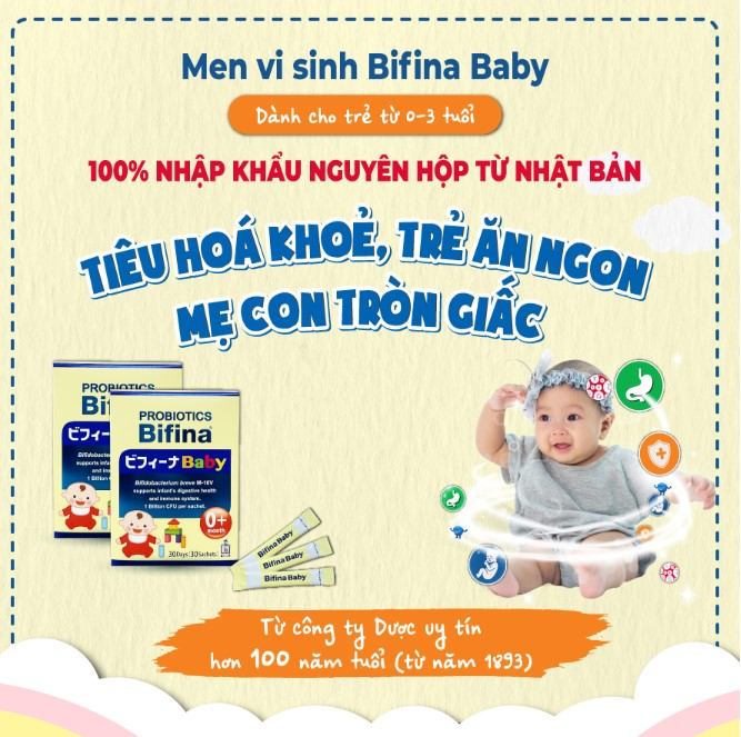 Men vi sinh cho bé Bifina Baby