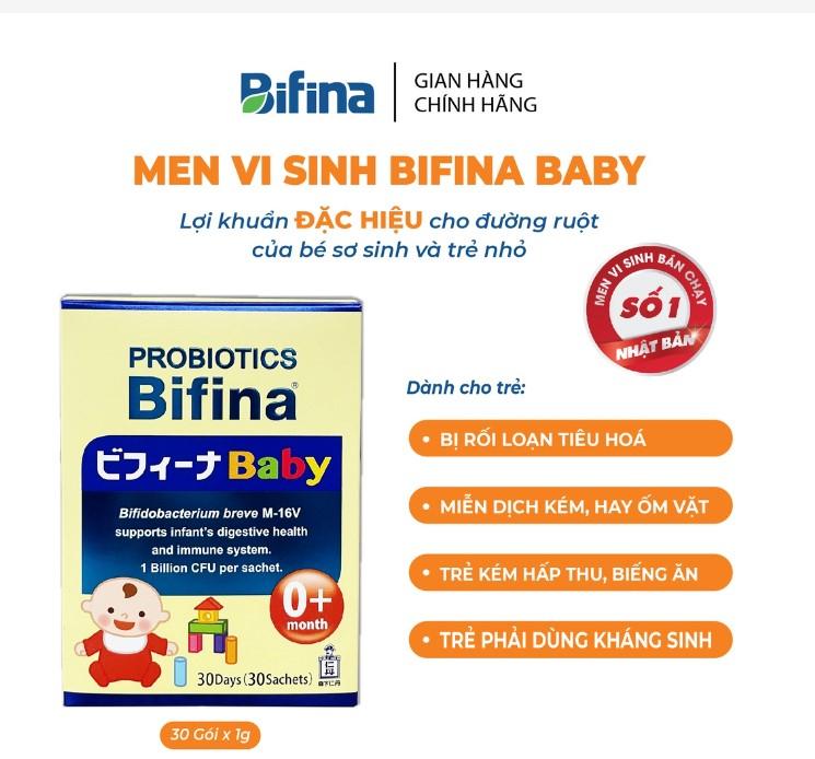 Men vi sinh cho bé Bifina Baby Nhật Bản