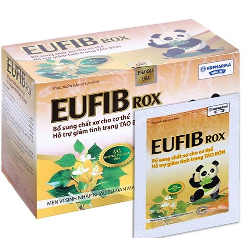 Men vi sinh Eufib Rox bổ sung 2 tỷ lợi khuẩn và chất xơ tự nhiên, giảm táo bón cho bé, giúp bé ăn ngon