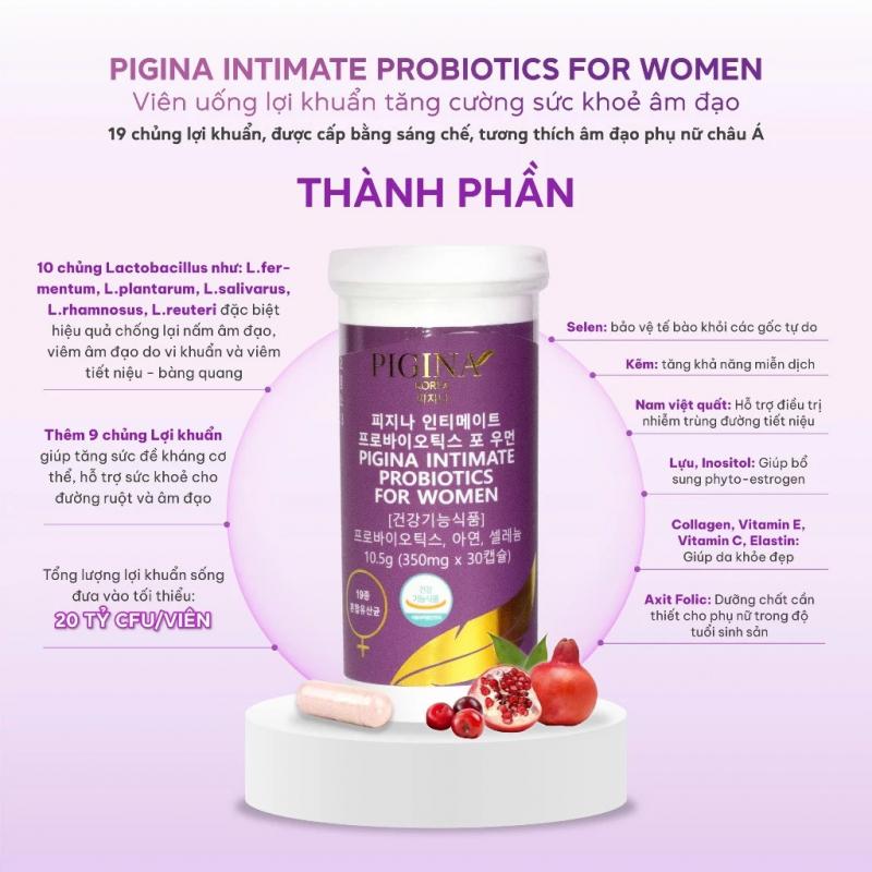 Men vi sinh phụ khoa Pigina