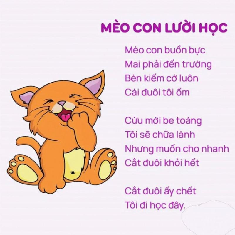 Mèo con lười học